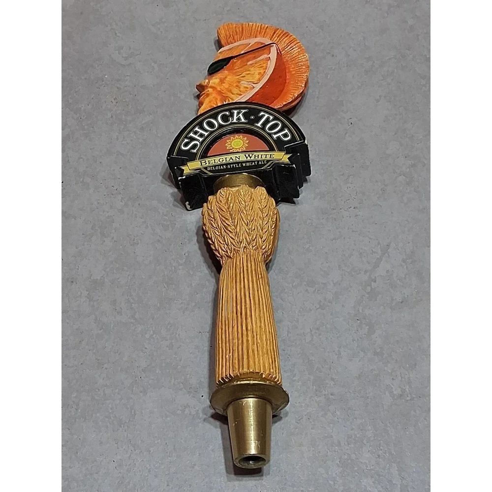 SHOCK TOP BELGIAN WHITE BAR DRAFT BEER TAP HANDLE 11